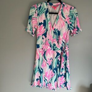 Lilly Pulitzer Short Sleeve Skort Romper Size Small
